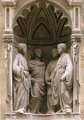 2. Nanni di Banco, Quattro Santo Coronati, 1414, Or San Michele, Florence, Italy, marble. 