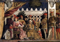 Andrea Mantegna (1431-1506)
Duke Gonzaga of Mantua and his Court
Frescoes in the Ducal Palace, Mantua 
1465-74