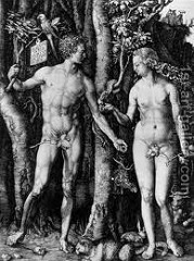 Artist: Albrecht Durer
Title: The Fall of Man (Adam and Eve)
Place: Germany
Time: 1500