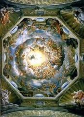 Artist: Antonio Correggio
Title: Assumption of the Virgin
Place: donne fresco of Parma Cathedral, Parma, Italy
Time: 1530