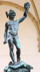 Artist: Cellini
Style: Mannerist
Medium: Bronze
Museum/City: Loggia del Lanzi, Florence
Connection: Inspired by Greek mythology
1. It was sculpted for Cosimo de Medici
2. One of the first sculptures to include the base as an important part of the sculpture
3. Perseus hold the head of Medusa, his notorious foe