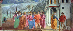 Artist: Masaccio 
Title: The Tribute Money
Time: 1430
