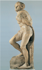 Artist: Michelangelo 
Title: Bound Slave 
Place: Louvre, Paris
Time: 1510