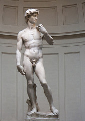 Artist: Michelangelo
Title: David
Place: Galleria dell'Academia, Florence, Italy 
Time: 1500