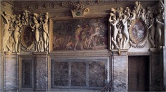 Artist: Primaticcio
Title: Stucco and Wall Painting
Place: Chamber of the Duchess of Etampes, Chateau of Fontainebleau, France
Time: 1540