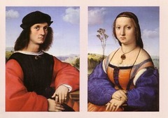 Artist: Raphael
Title: Agnelo Doni and Maddalena Strozzi
Time: 1500