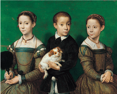 Artist: Sofonisba Anguissola
Title: Portrait of the Artist's Sisters and Brother
Time: 1560