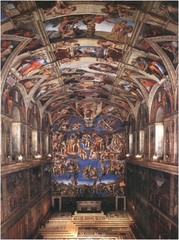 Ceiling fresco's from the Sistine Chapel
Michelangelo
Rome, Italy