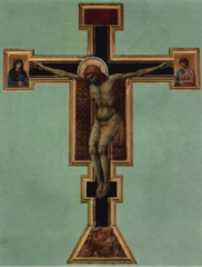 Crucifix, Giotto, 1295-1300, S. Maria Novella, Florence, tempera on panel