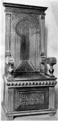 FR Choirstall chair- carved oak