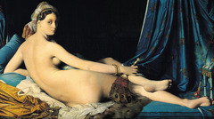 La Grande Odalisque Jean-Auguste-Dominique Ingres. 1814 C.E. Oil on canvas Ingres' sensual fascination with the Orient was no secret. He displayed his attraction for this foreign eroticism in many of his works but his most famous paintings on this theme are La Grande Odalisque.