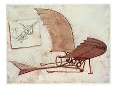 Leonardo da Vinci designed the first helicopter, airplane, and bicycle long before they were actually invented.