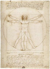 Leonardo da Vinci wanted to learn more about the human anatomy as well so made many drawings of the body.