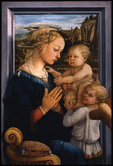 Madonna and Child with Two Angels. Fra Filippo Lippi. c. 1465 CE. Tempera on wood.