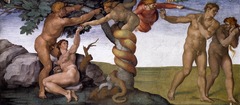 Michelangelo
Temptation and Expulsion from Eden 
Sistine Ceiling
1508-1512