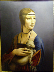 portrait of cecilia gallerani, da vinci, 1490, milan