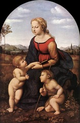 Rafael (1483-1520)
Madonna and child with Saint John(La Belle Jardinière)
1507