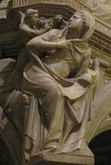 Sibyl, Giovanni Pisano, 1297-1301, attached to column from pulpit of Sant'Andrea, Pistoia, marble