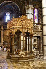 Siena Cathedral Pulpit, Nicola Pisano, 1268