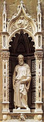 St. Mark by Donatello, 15th Cen. Italian Ren
- Inside of niche, sculpture, 7'9