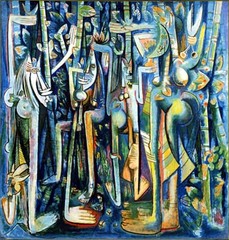 The Jungle Wifredo Lam. 1943 C.E. Gouache on paper mounted on canvas The work, 