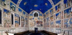 Title/Name: Frescos in the Scrovegni (Arena) Chapel
Artist: Giotto di Bondone
Date: 1305 - 1306
Location: Padua, Italy
Significance: One of the most impressive and complete pictorial cycles ever rendered.