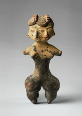 Tlatilco female figurine Central Mexico, site of Tlatico. 1200-900 B.C.E. Ceramic The piece also stands as foreshadowing of the great civilizations that develop in south and meso-america and the art that is produced.