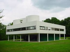 Villa Savoye Poissy-sur-Seine, France. Le Corbusier (architect). 1929 C.E. Steel and reinforced concrete This was a radically new view of the domestic sphere, one that is evident in his design for the Villa Savoye. The architect has created a space that is dynamic. This design concept was based on the notion of the car as the ultimate machine and the idea that the approach up to and through the house carried ceremonial significance.