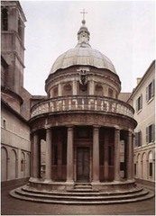 Tempietto, Bramante
1502
- site of execution of St Peter, the first pope
- 