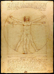 Vitruvian Man, da Vinci
1485-1490
- attempted to relate the human body to perfect forms like square and circle